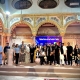 Group photo of Sawaal Band with Pakistani and Tunisian audience at cultural event in Tunisia